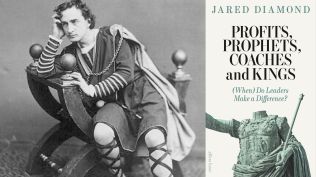 Hamlet Test: Edwin Booth essaying Hamlet; Jared Diamond's Profits, Prophets, Coaches, and Kings. (Photo: Wikimedia/Amazon)
