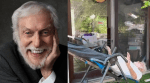 Dick Van Dyke exercises on inversion table