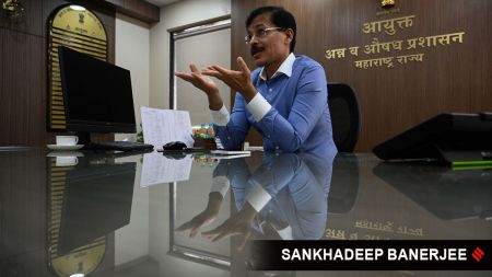 Tukaram Mundhe has banned loose spice powders in Maharashtra. (Express Photo by Sankhadeep Banerjee)