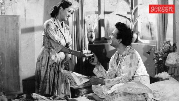 Uttam Kumar with Suchitra Sen in Harano Sur
