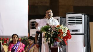 West Bengal Chief Minister Suvendu Adhikari (Express Photo by Partha Paul)