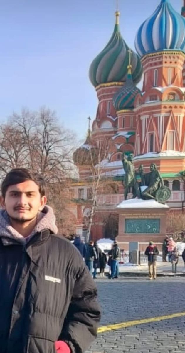 Sahil during his time in Moscow. The Russian Police picked up the 23-year-old in a drugs case from the city