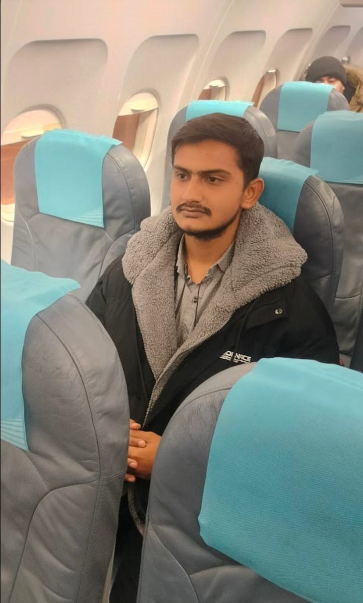 Sahil flew from Delhi to Russia on January 10, 2024