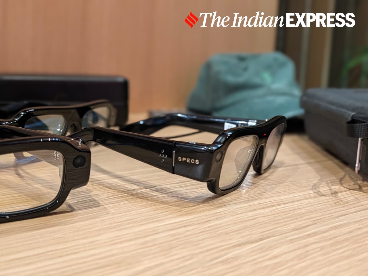 Snap Specs alongside other pairs of smart glasses at the Snapdragon Summit in Maui, Hawaii.