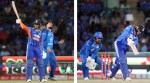 Abhishek Sharma in action vs Afghanistan in the first T20I at New Delhi. (Express Photo by Praveen Khanna)