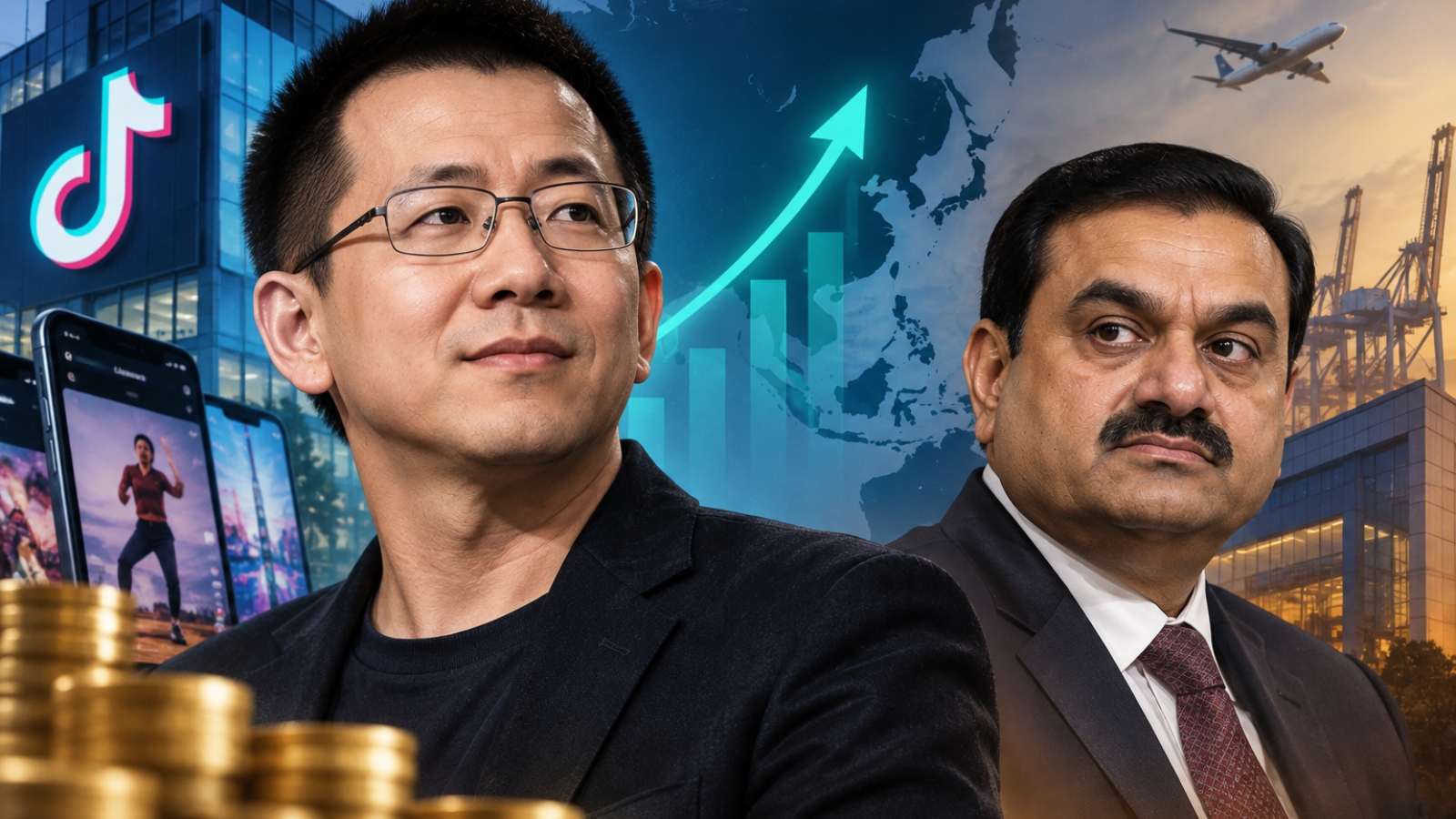 indianexpress.com - Express Global Desk - TikTok founder Zhang Yiming becomes Asia's richest person, overtakes Adani: Top 20