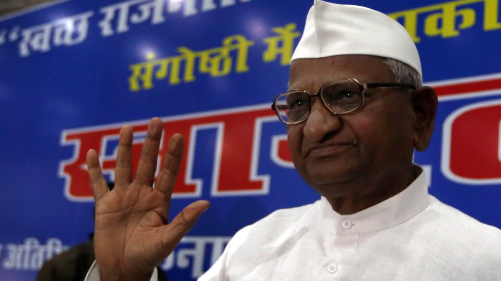 Anti-corruption activist Anna Hazare.