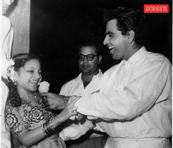 Baby Naaz with Dilip Kumar
