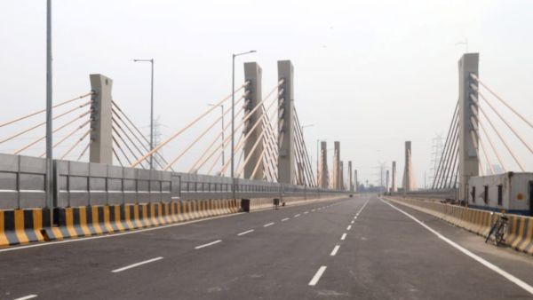 A view of the Barapullah Phase-3 elevated corridor that is scheduled to be inaugurated on September 29 (Express Photo By Amit Mehra)