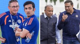 The BCCI meeting involving chief selector Ajit Agarkar, head coach Gautam Gambhir and CoE chief VVS Laxman will also review India's losses on tour in Ireland and England. (PTI Photo)