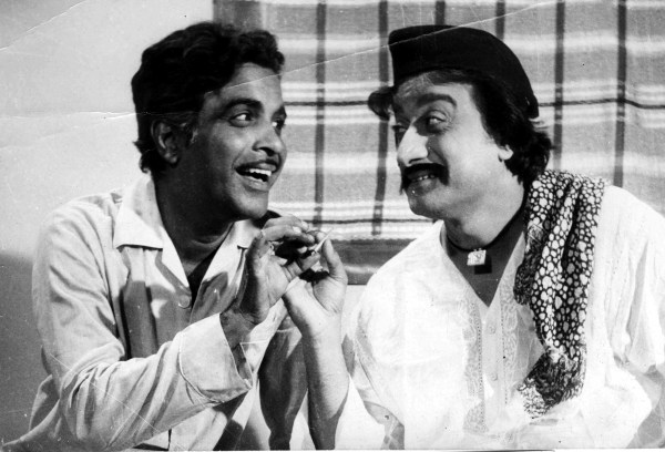 Arun Sarnaik and Sudhir Dalvi in DEVAPUDHE MANOOS. Express archive photo