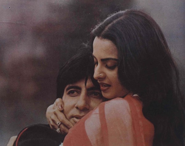 Film Star Amitabh Bachchan and Rekha in 'Silsila". Express archive photo