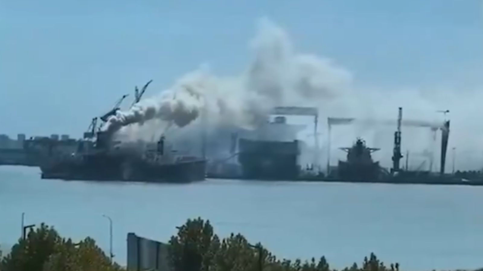 China cargo ship fire kills at least 20, five missing