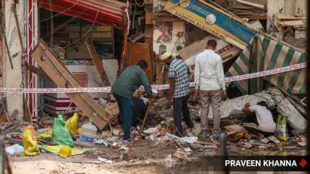 delhi hostel collapse