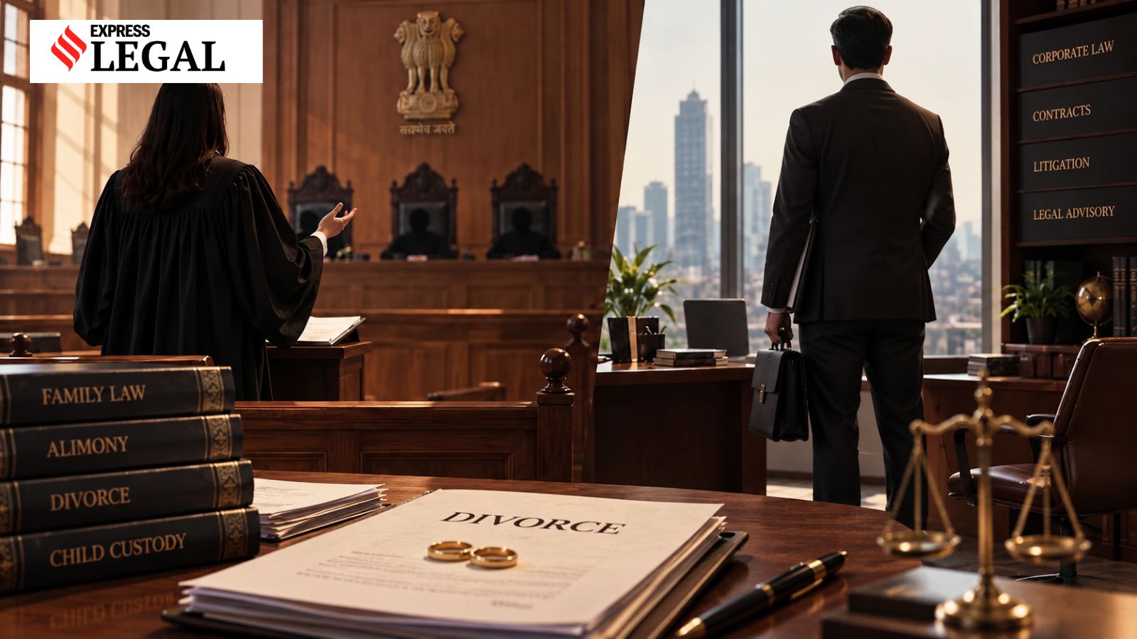 Lawyer husband to pay Rs 1.1 crore for advocate wife, child in divorce case