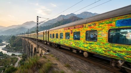 Nagpur-Mumbai Duronto Express faced stone pelting that cracked windows of three coaches (Image generated using AI)