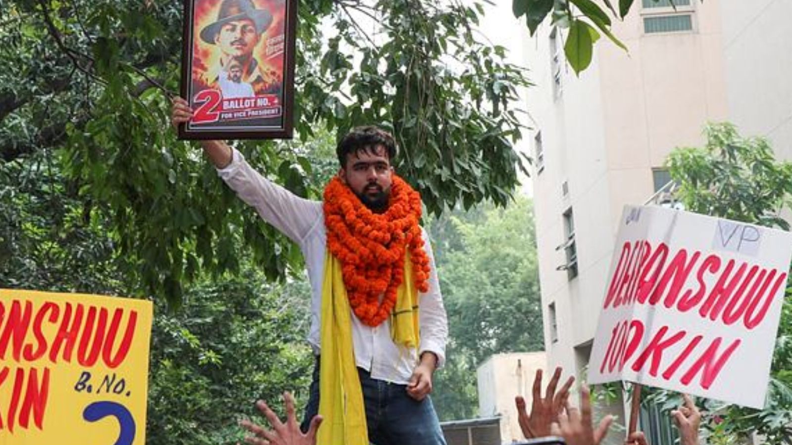 Tight security as DUSU polls counting underway, NSUI in lead for president post after four rounds