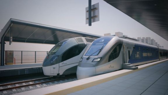 Etihad Rail passenger train service begins in Dubai, connecting Abu Dhabi and Fujairah. (Image: Etihad Rail)