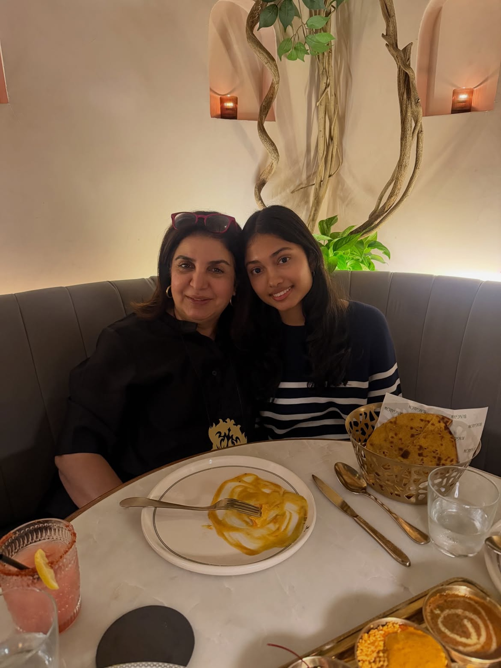 farah khan sees her children off to college