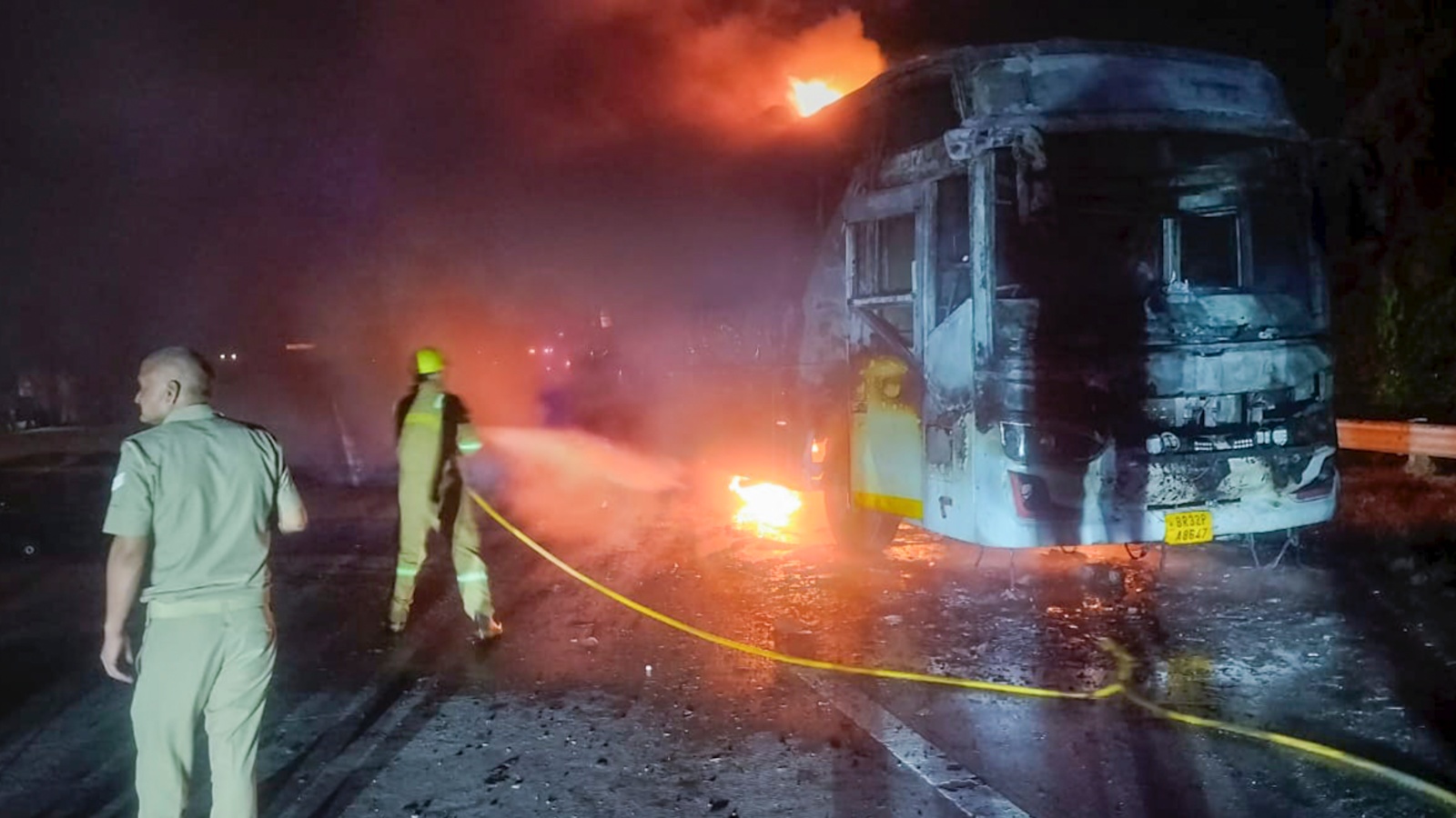 ‘Emergency exit did not open’: Lapses under probe as Greater Noida bus fire kills 9