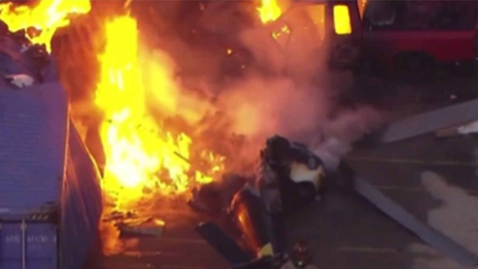 Video: Journalists feared dead after helicopter covering bus accident in Los Angeles crashes