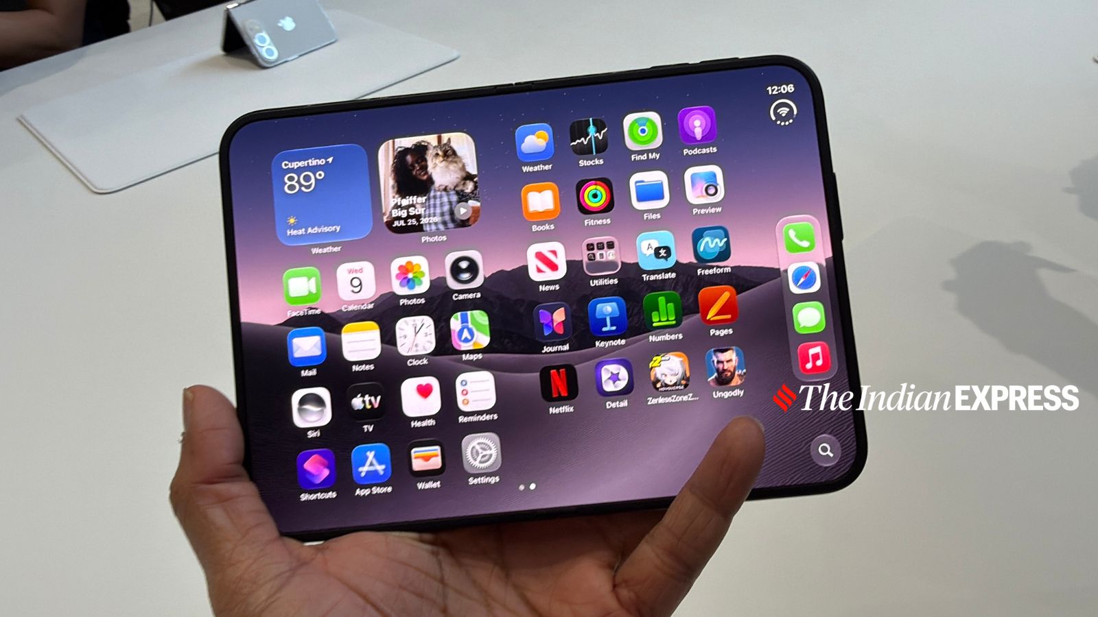 Apple has used a nano-texture display finish on the iPhone Duo to make the foldable's crease less visible.