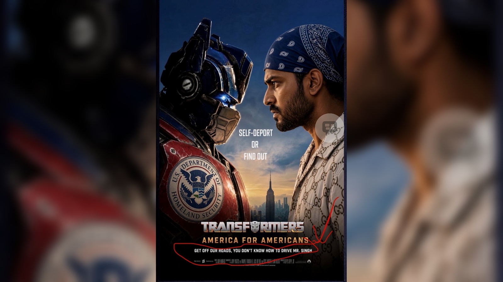 US govt faces backlash over ‘get off our roads, Mr Singh’ poster