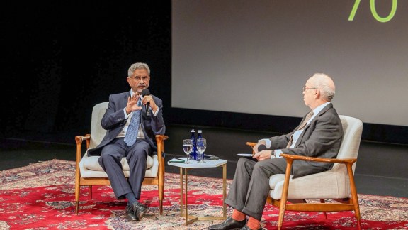 External Affairs Minister S Jaishankar speaks at Asia Society after the United Nations General Assemblys high-level week, in New York on Monday. (ANI)