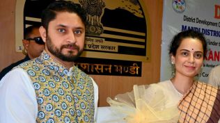 Mandi MP Kangana Raunat at the September 5 meeting of the District Development Coordination and Monitoring Committee (DISHA) in the district.