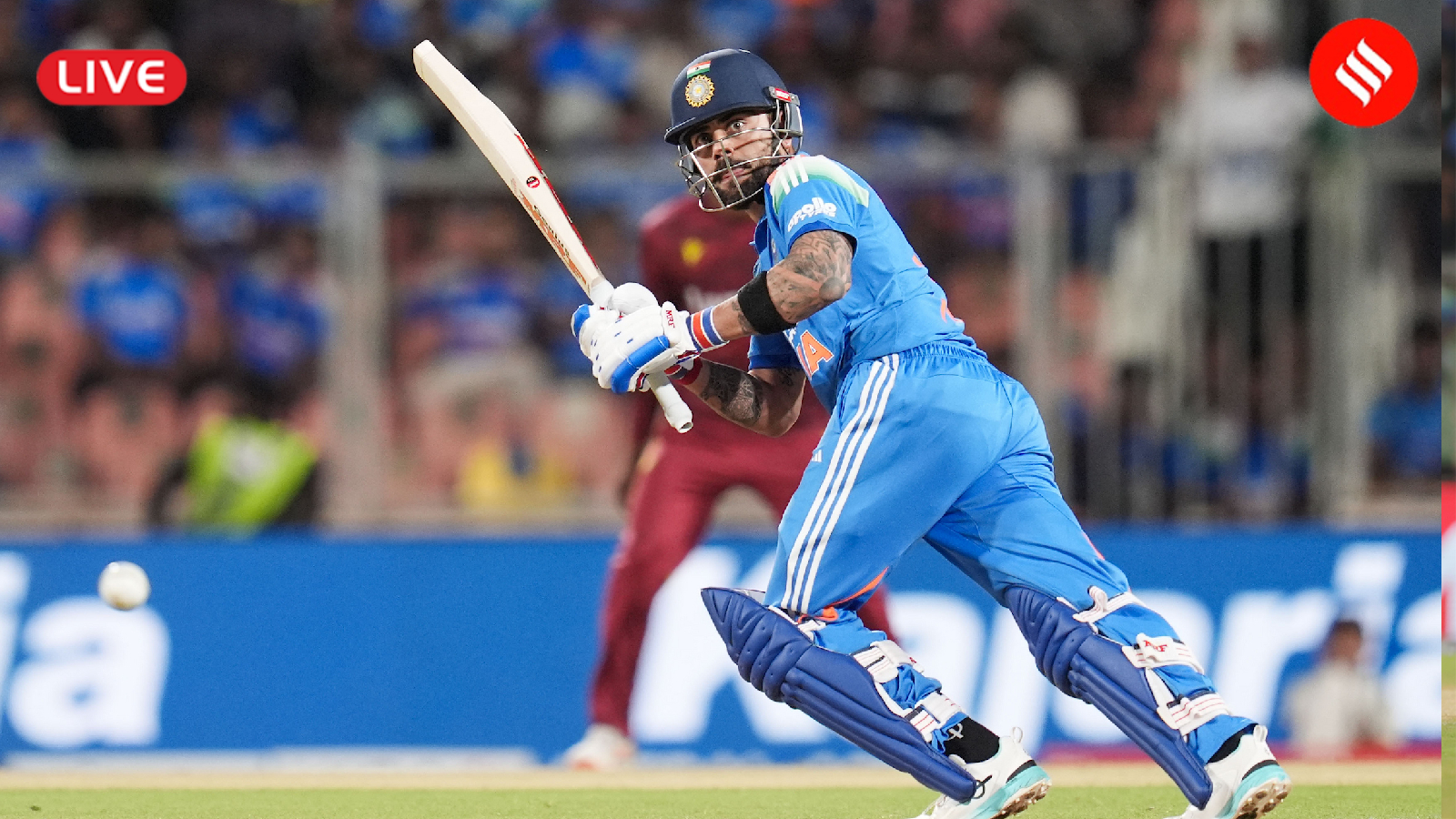 Kohli leads 296 chase with record 55th century