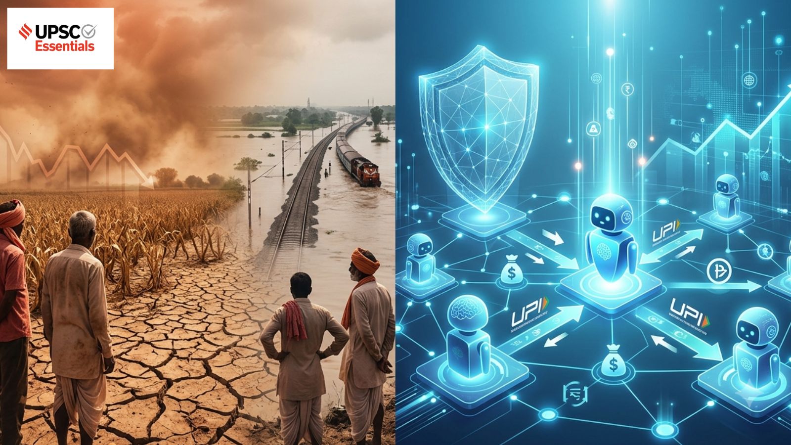 UPSC Mains Answer Practice — GS 3: Impact of climate change on India’s economy and Agentic AI in digital payments (Week 173)