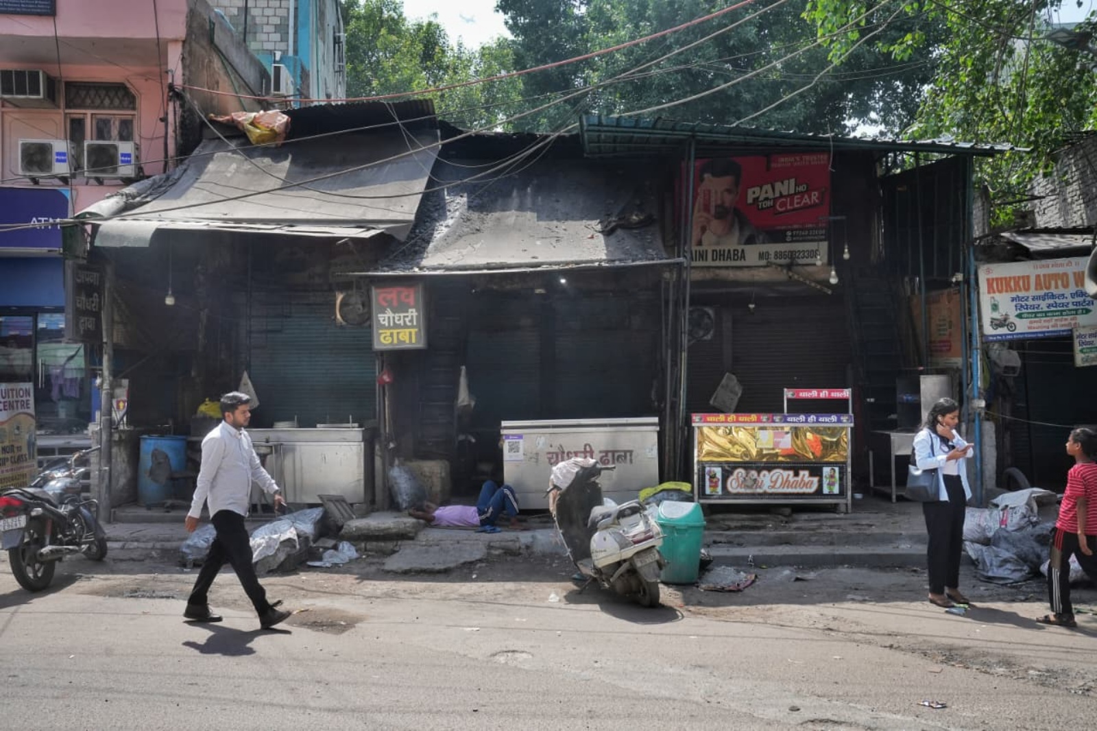 Inside the building in South Delhi's Kilokari village where the Manipur musician lived with his family. 