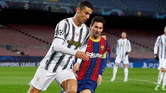 A former teammate's farewell match could unite Cristiano Ronaldo and Lionel Messi in a match in December 2026. (Reuters Photo)