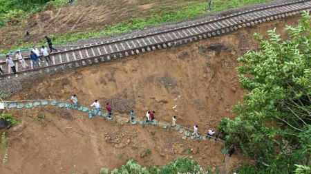 Mizoram train services hit by heavy rain; repair work underway (Image: NFR)