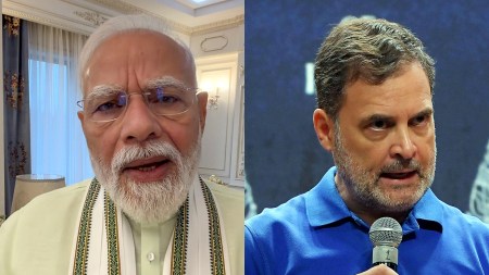 Prime Minister Narendra Modi and Congress leader Rahul Gandhi.