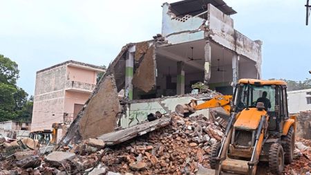A mosque inside the Saharanpur collectorate complex was demolished on September 5 (PTI)
