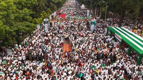Biju Janata Dal (BJD) president Naveen Patnaik's rally on Monday