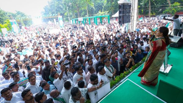 Biju Janata Dal (BJD) president Naveen Patnaik's rally on Monday