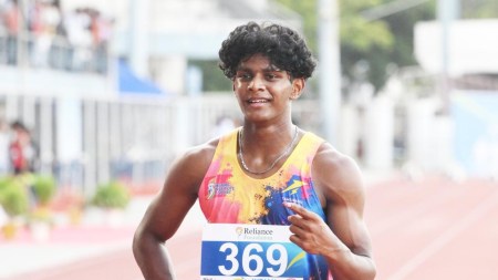 Neil Samraj broke the national record twice within an hour at the National Youth Athletics Championships in Ludhiana. (AFI)