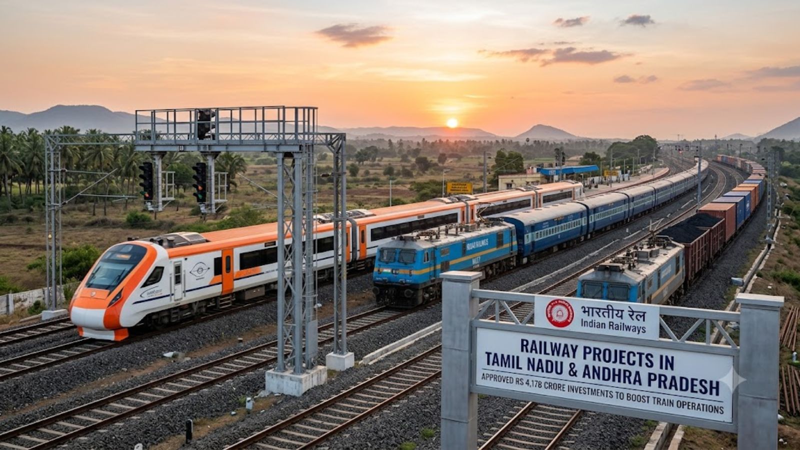 Indian Railways approves Rs 4,178 crore projects in Tamil Nadu, Andhra Pradesh to boost train operations