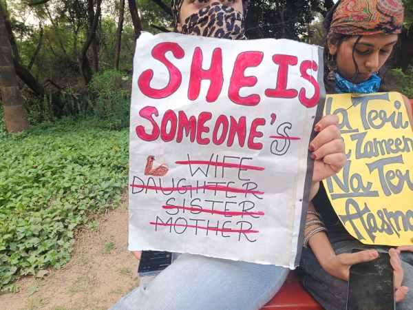 Students from prominent DU women’s colleges, including Lady Shri Ram College, Gargi College, Miranda House, and Kamala Nehru College were among the participants at Friday’s protest. 
