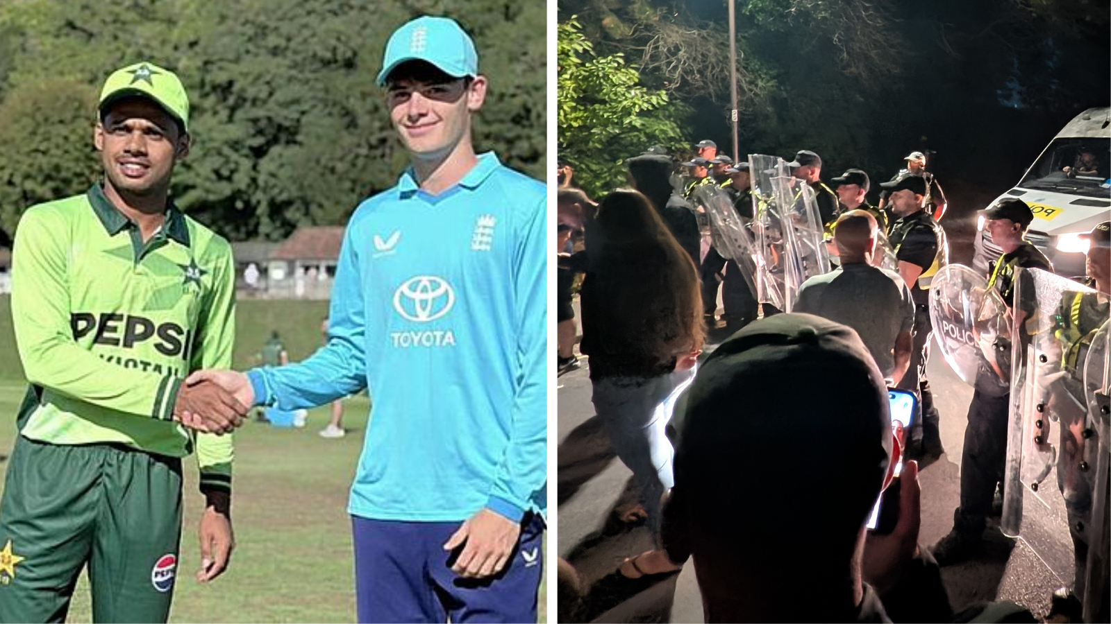 ‘You’ve got it wrong guys’: English protestors mistake PAK U19 team for asylum seekers