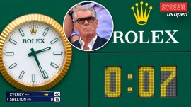 Pierce Brosnan at the US Open final