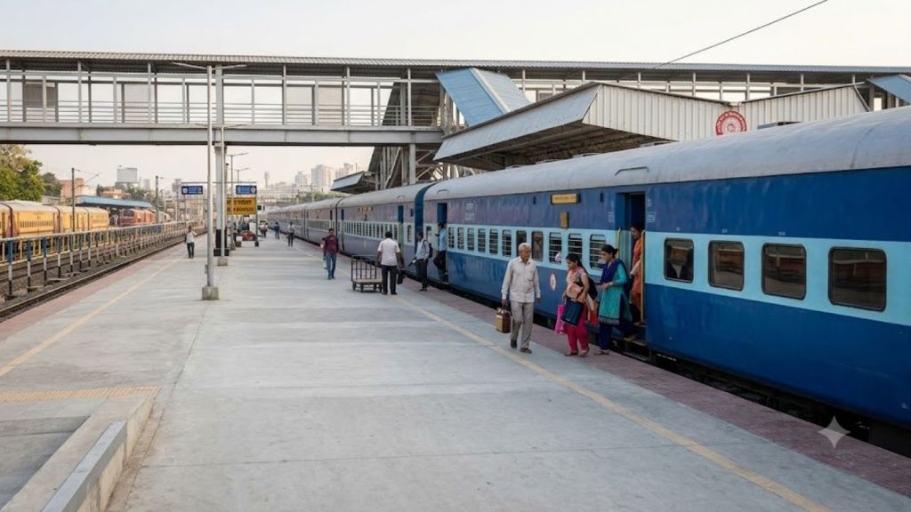 Indian Railways will provide high-level platforms at 36 stations in Uttar Pradesh (Image generated using AI)