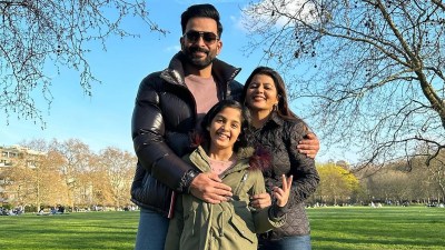 Prithviraj Sukumaran and his daughter