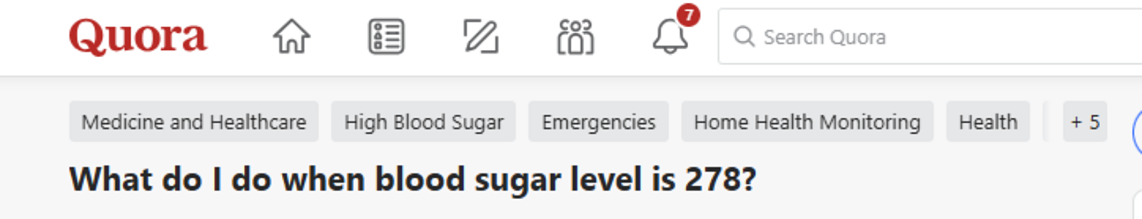 blood sugar