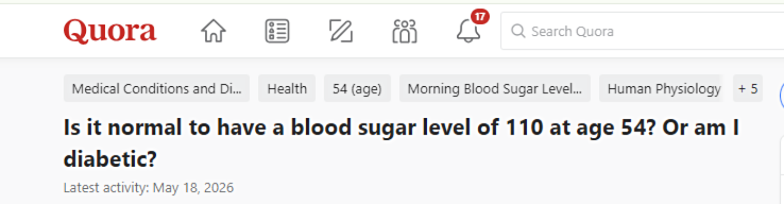 blood sugar