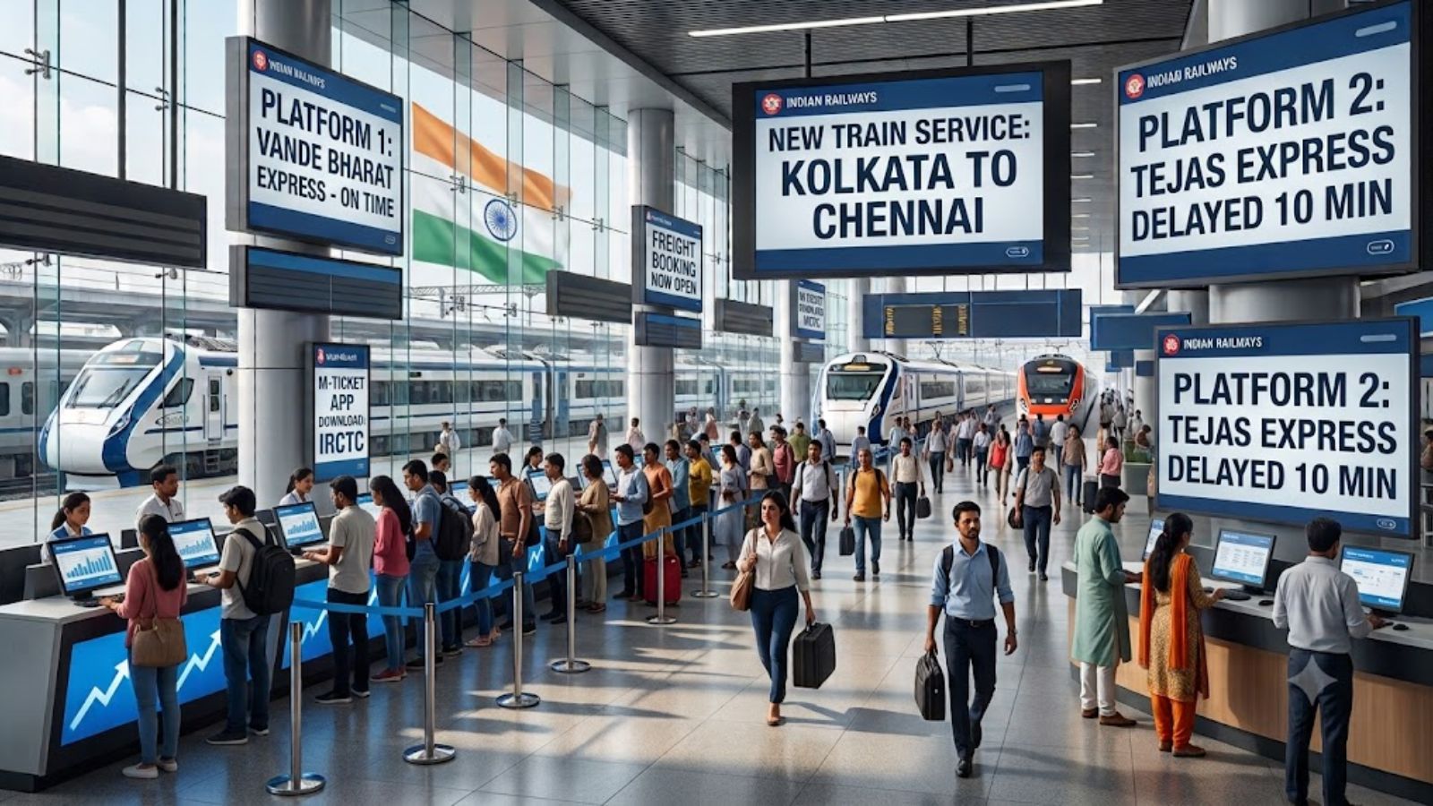 Indian Railways records highest-ever daily bookings, 22.26 lakh tickets booked