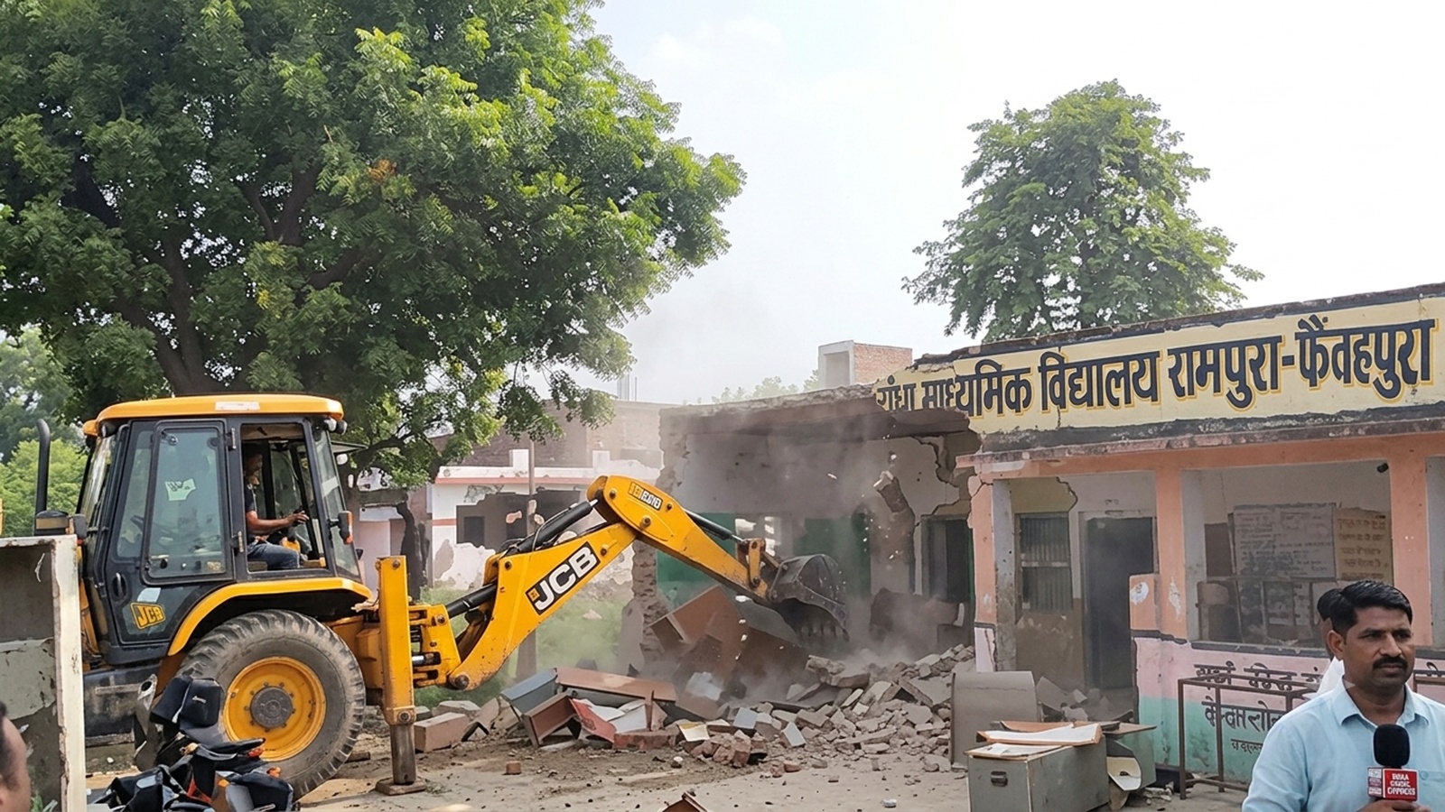 Reconstruction of Government School in Rajasthan's Rampura Begins