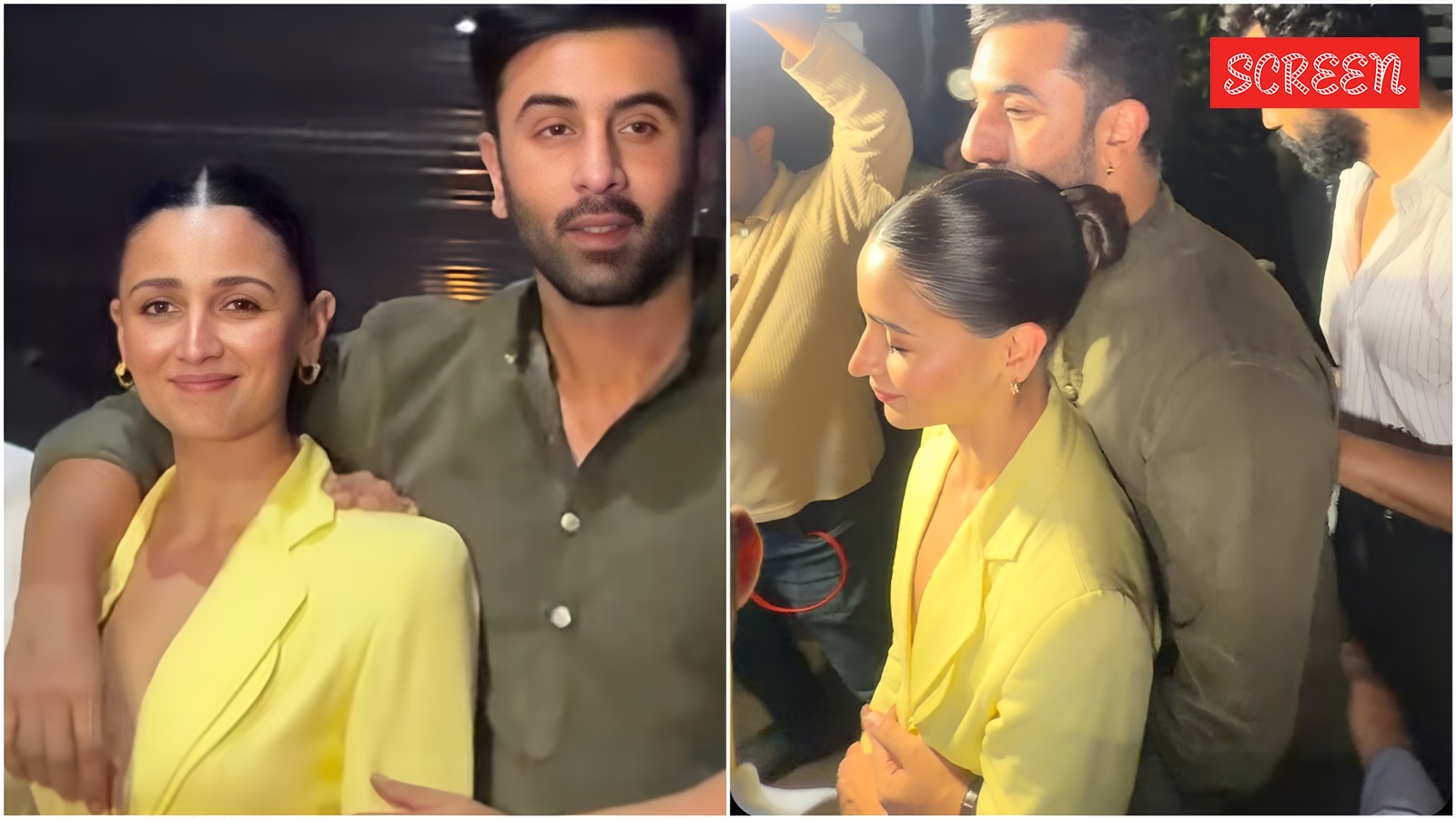 Alia Bhatt blushes as Ranbir Kapoor escorts her after dinner with Vicky, Bhansali, watch